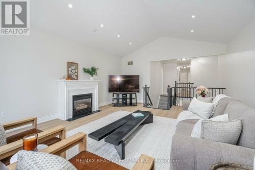 35 Forestgrove Circle, Brampton, ON - Indoor Photo Showing Living Room With Fireplace