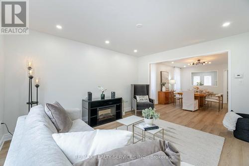 35 Forestgrove Circle, Brampton, ON - Indoor Photo Showing Living Room With Fireplace