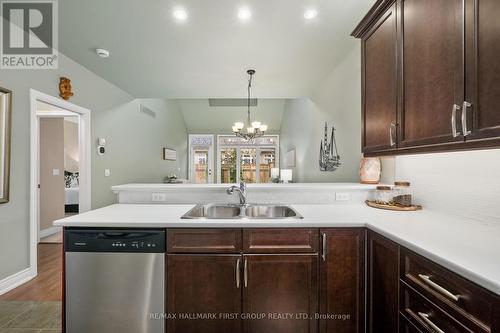 505 - 120 University Avenue E, Cobourg, ON - Indoor Photo Showing Kitchen With Double Sink