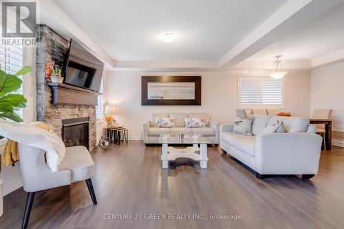 303 Yates Drive, Milton, ON - Indoor Photo Showing Living Room With Fireplace