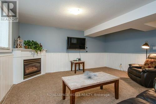 8 Dawn Ridge Drive, Kitchener, ON - Indoor Photo Showing Living Room With Fireplace