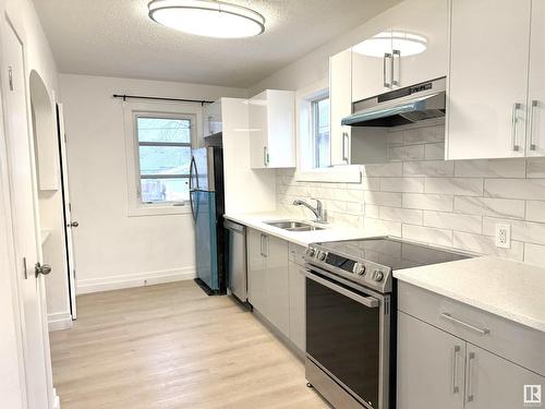 11524 95 St Nw, Edmonton, AB - Indoor Photo Showing Kitchen With Double Sink