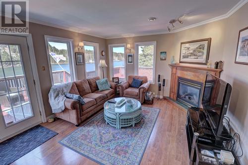 9-13 Chalkers Lane, Avondale, NL - Indoor Photo Showing Living Room With Fireplace