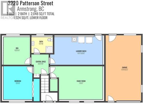 Lower Floor Plan - 3220 Patterson Street, Armstrong, BC - Other