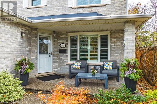 Property entrance featuring an outdoor living space - 145 Dragoon Drive, Hamilton, ON - Outdoor With Deck Patio Veranda With Exterior