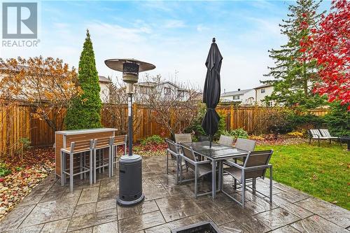 View of patio / terrace with a bar - 145 Dragoon Drive, Hamilton, ON - Outdoor With Deck Patio Veranda