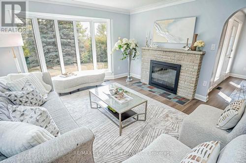 1205 Scugog Line 10, Scugog, ON - Indoor Photo Showing Living Room With Fireplace