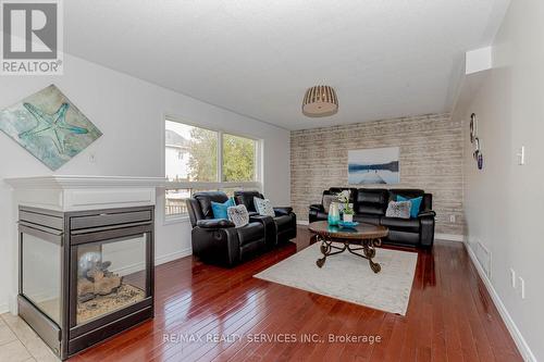 Upper - 339 Edenbrook Hill Drive, Brampton, ON - Indoor Photo Showing Living Room With Fireplace