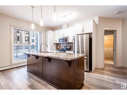 #113 320 Ambleside Li Sw, Edmonton, AB - Indoor Photo Showing Kitchen With Upgraded Kitchen