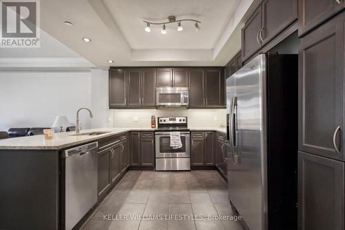 1210 - 330 Ridout Street N, London, ON - Indoor Photo Showing Kitchen With Upgraded Kitchen