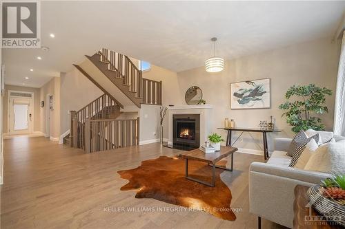 274 Huntsville Drive, Ottawa, ON - Indoor Photo Showing Living Room With Fireplace