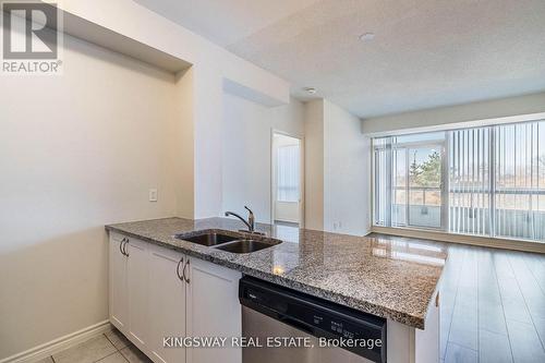 217 - 349 Rathburn Road W, Mississauga, ON - Indoor Photo Showing Kitchen With Double Sink