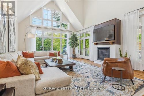 41 Cudmore Road, Oakville, ON - Indoor Photo Showing Living Room With Fireplace