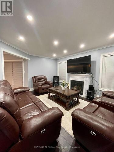 3265 Country Lane, Whitby, ON - Indoor Photo Showing Living Room With Fireplace