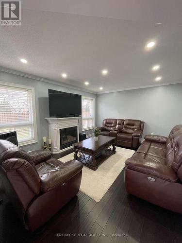 3265 Country Lane, Whitby, ON - Indoor Photo Showing Living Room With Fireplace