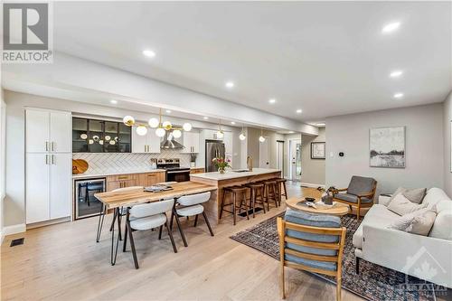 Elegant kitchen with pot lights throughout. - 62 Erin Crescent, Ottawa, ON - Indoor