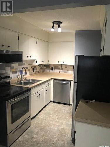 213 Mcintyre Street, Regina, SK - Indoor Photo Showing Kitchen With Double Sink