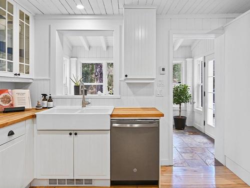 Kitchen - 136 Ch. Du Pinacle, Frelighsburg, QC - Indoor Photo Showing Kitchen With Double Sink