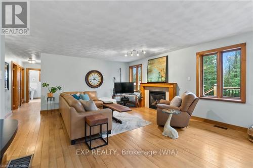 5 15Th Avenue, South Bruce Peninsula, ON - Indoor Photo Showing Living Room With Fireplace