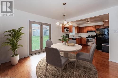 Virtual Staged Breakfast area - 27 Attwood Drive, Cambridge, ON - Indoor Photo Showing Dining Room