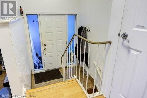 Foyer with hardwood / wood-style floors - 539 Briarwood Avenue, Listowel, ON - Indoor Photo Showing Other Room