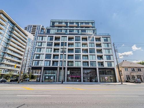 703-1195 The Queensway Ave, Toronto, ON - Outdoor With Balcony With Facade