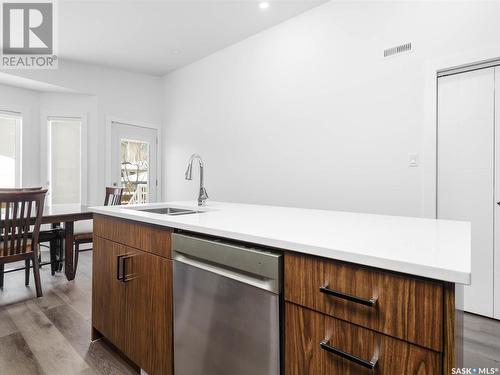 1655 Rousseau Crescent, Regina, SK - Indoor Photo Showing Kitchen With Double Sink