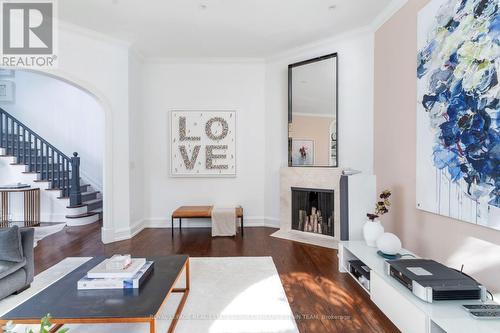 88 Binscarth Road, Toronto, ON - Indoor Photo Showing Living Room With Fireplace