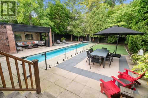 88 Binscarth Road, Toronto, ON - Outdoor With In Ground Pool With Deck Patio Veranda With Backyard