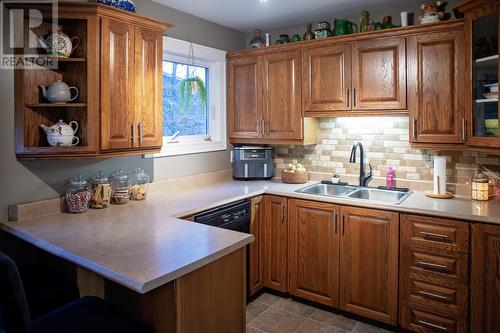 3 Brock Crescent, Gander, NL - Indoor Photo Showing Kitchen With Double Sink