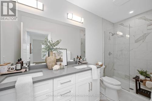 Ensuite Bathroom with glass shower - 310 - 1560 Upper West Avenue, London, ON - Indoor Photo Showing Bathroom