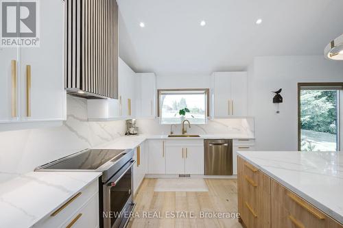 380 Parkside Drive, Hamilton, ON - Indoor Photo Showing Kitchen With Upgraded Kitchen