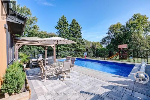 380 Parkside Drive, Hamilton, ON - Outdoor With In Ground Pool With Backyard