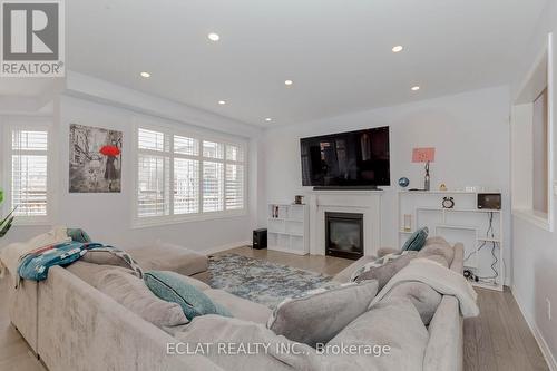 57 Aldersgate Drive, Brampton, ON - Indoor Photo Showing Living Room With Fireplace