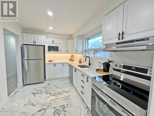 27 Crendon Drive, Toronto, ON - Indoor Photo Showing Kitchen With Stainless Steel Kitchen