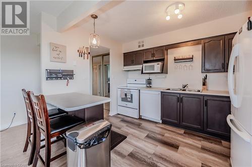 260 Sheldon Avenue N Unit# 706, Kitchener, ON - Indoor Photo Showing Kitchen With Double Sink