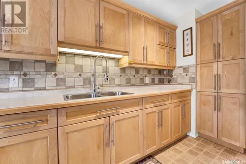 216 Dunlop Street, Saskatoon, SK - Indoor Photo Showing Kitchen With Double Sink