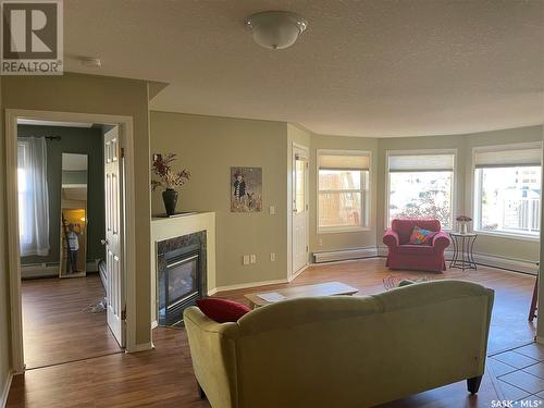 302 2217 Angus Street, Regina, SK - Indoor Photo Showing Living Room With Fireplace