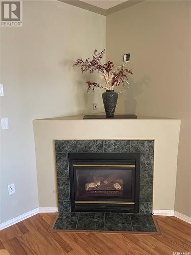 302 2217 Angus Street, Regina, SK - Indoor Photo Showing Living Room With Fireplace