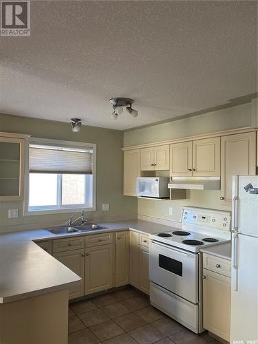 302 2217 Angus Street, Regina, SK - Indoor Photo Showing Kitchen With Double Sink