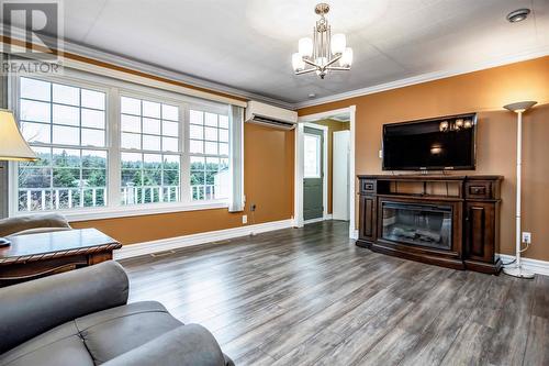 7 Souther Path, Conception Harbour, NL - Indoor Photo Showing Living Room With Fireplace