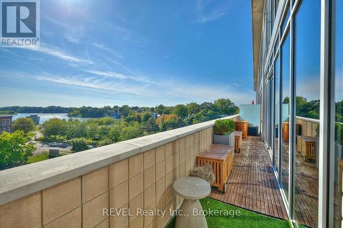 604 - 57 Lakeport Road, St. Catharines (Port Dalhousie), ON - Outdoor With Balcony