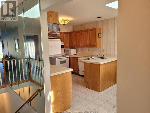 9770 Menard, Windsor, ON - Indoor Photo Showing Kitchen With Double Sink