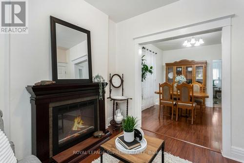 8 Blakley Avenue, Toronto, ON - Indoor Photo Showing Living Room With Fireplace