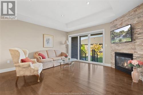 2212 Gatwick, Windsor, ON - Indoor Photo Showing Living Room With Fireplace