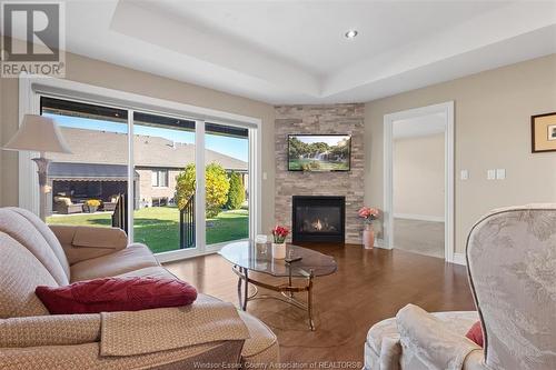 2212 Gatwick, Windsor, ON - Indoor Photo Showing Living Room With Fireplace