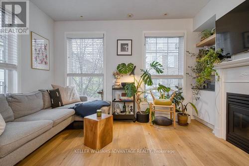 812 - 5 Everson Drive, Toronto, ON - Indoor Photo Showing Living Room With Fireplace