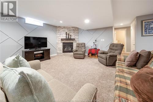 1137 Kassas Street, Lasalle, ON - Indoor With Fireplace