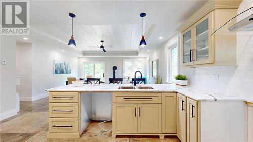 1 Dennis Street, Gore Bay, ON - Indoor Photo Showing Kitchen With Double Sink With Upgraded Kitchen