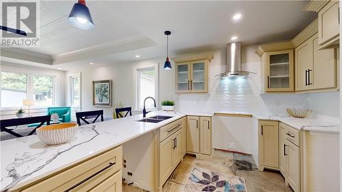 1 Dennis Street, Gore Bay, ON - Indoor Photo Showing Kitchen With Double Sink